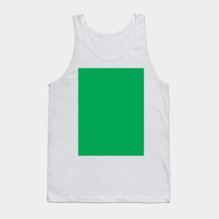 Pretty Simple Solid Green Tank Top